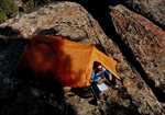 [Lucy Creamer enjoying the Asgard 3P Mountain Tent, 3 kb]