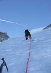 [Plum heading out on the North Face, 1 kb]