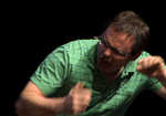 [Andy Kirkpatrick in full flow on the DVD - When Hell Freezes Over, 2 kb]