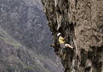 [Johnny Dawes on his new E6 route on Scimitar Ridge, 3 kb]