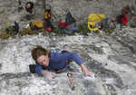 [Jenny Woodward on Predator - F8b - Malham, 3 kb]