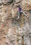 [Chris Doyle making the first ascent of [Chris Doyle making the first ascent of