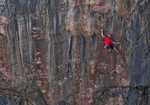 [Tim Emmett half way through the run-out. You can see the threads of Ghost Train below and his next gear above., 2 kb]