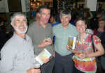 [Rab Carrington (BMC President), Niall Grimes (Series Editor) and a very happy Steve 'offwidth' Clark and Lynn Robinson., 3 kb]
