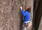 [Dave Macleod on Indian Face in 2007 - screen shot from Hotaches film, 3 kb]
