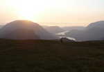 Heading down from Great Gable at the end of a long summers day, 2 kb