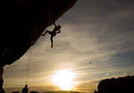 Dave Pickford soaking up the last rays of sun on the Little Orme, Llandudno, 3 kb