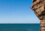 Liam Lonsdale on Dreaming of Red Rocks (F7a+) at st. Bees, 3 kb