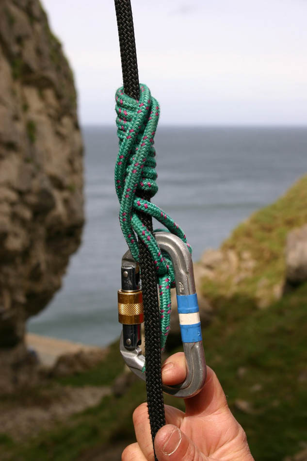 Self Rescue for Climbers - Prusiking up a rope © Steve Long