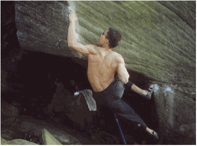 Power! Bouldering on a B7 at Burbage South