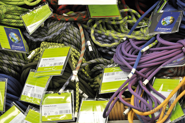 A selection of EDELRID ropes