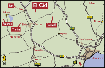 El Cid Area Map