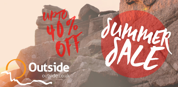 Up to 40% off climbing and outdoor clothing at the outside.co.uk summer sale