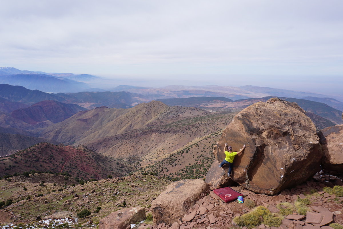 Greg Chapman on Neverland 7B+. © Lawrence Hughes