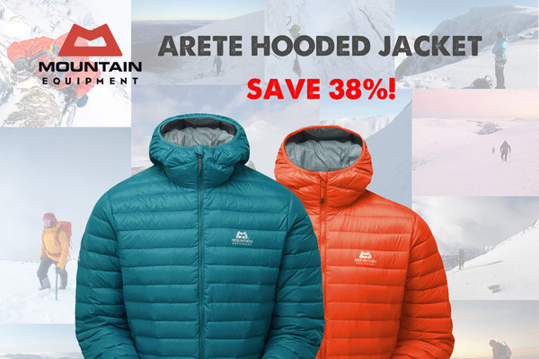 DEAL OF THE MONTH: Mountain Equipment Arete Hooded Down Jacket - Save 38%