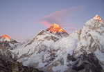 Everest at Sunset, seen from Kala Pattar, Nepal., 3 kb