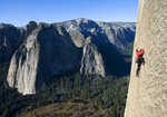 Image from the film PROGRESSION. Tommy Caldwell attempting to free Mescalito on El Capitan, in Yosemite, CA. , 4 kb