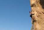 Gaz Parry climbing  L'Espolon De L'Ocaive (F8c) at L'Ocaive in the Costa Blanca, Spain., 2 kb