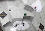 The huge wall of Ratho was a superb location for an international competition, 3 kb