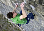 Alan Cassidy trying True North (8c) at Kilnsey back in 2007!, 4 kb