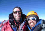David Gottlieb and Chad Kellogg on the summit of Nepal's Pangbuk Ri (6716m), 4 kb