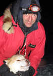 Harnessing Cracker in the black of the Arctic winter by the light of my Petzl Ultra Accu 2, 4 kb