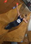 Shauna Coxsey competing in the Slovenia round of the 2012 bouldering world cup, 3 kb