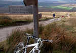 At Cam End, looking out to Ribblehead Viaduct and Whernside., 4 kb