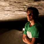 Andy Gullsten in the Darkness cave, Magic Wood, Switzerland, 4 kb