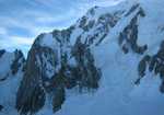 The route of Divine Providence - up the rock wall and then follow the ridge to the summit of Mont Blanc!, 3 kb