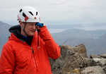Dan Bailey using the Brunton Echo Spotting Scope on the Cuillin Ridge, Skye, Scotland., 3 kb