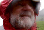 Cameron McNeish wearing the Mountain Hardwear DryQ Elite Drystein Jacket, in the rain!, 3 kb