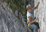 Karin Magog on Climb of the Century at Malham Cove, 4 kb