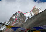 Dunglung Kangri showing route of first ascent, 3 kb