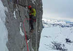 Andy Kirkpatrick on the Eiger North Face, 3 kb