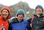 Tim Emmett, James 'King of the Pass' McHaffie and Neil Gresham after Neil's first attempt at the Treble., 4 kb