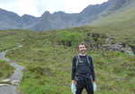 Finlay Wild at the Fairy Pools after his traverse, 3 kb