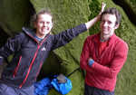 Sophie Evitt and James McHaffie at Brimham Rocks, Yorkshire., 5 kb