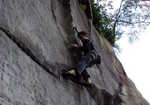 Matt Cousins on Chimaera 7a High Rocks , 3 kb