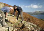Stone pitching work on Cat Bells montage, 4 kb