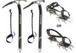 First Ascent DEAL OF THE MONTH: Black Diamond Venom Ice Axe Pair and Serac Crampons, 3 kb