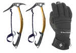 Black Diamond Viper Ice Axe Pair and Punisher Gloves, 3 kb