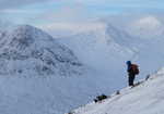 Descending from Carn a' Mhaim with Devil's Point and Cairn Toul in the distance, 2 kb