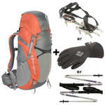 First Ascent DEAL OF THE MONTH: Black Diamond Axiom 30 Pack and Serac Crampons, Distance FL Poles or Glissade Gloves, 5 kb