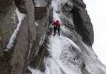 The first winter ascent of Giant, 3 kb