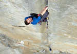 James McHaffie leading the stunning headwall crack of Salathe, Yosemite - Montage, 3 kb