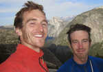 Caff and Dan happy after a team-free ascent of El Nino, 5.13c/8a+, El Capitan, 4 kb