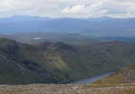 Loch Ericht and the Talladh-a-Bheithe site (left, middle distance) from Beinn Bheoil, 2 kb