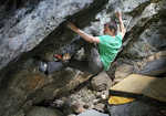 Pete Robins on Ropes of Maui, 8B, Llanberis Pass, 4 kb
