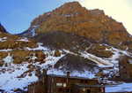 The Mouflons, (in foreground) and CAF (refuge du Toubkal) huts , 4 kb